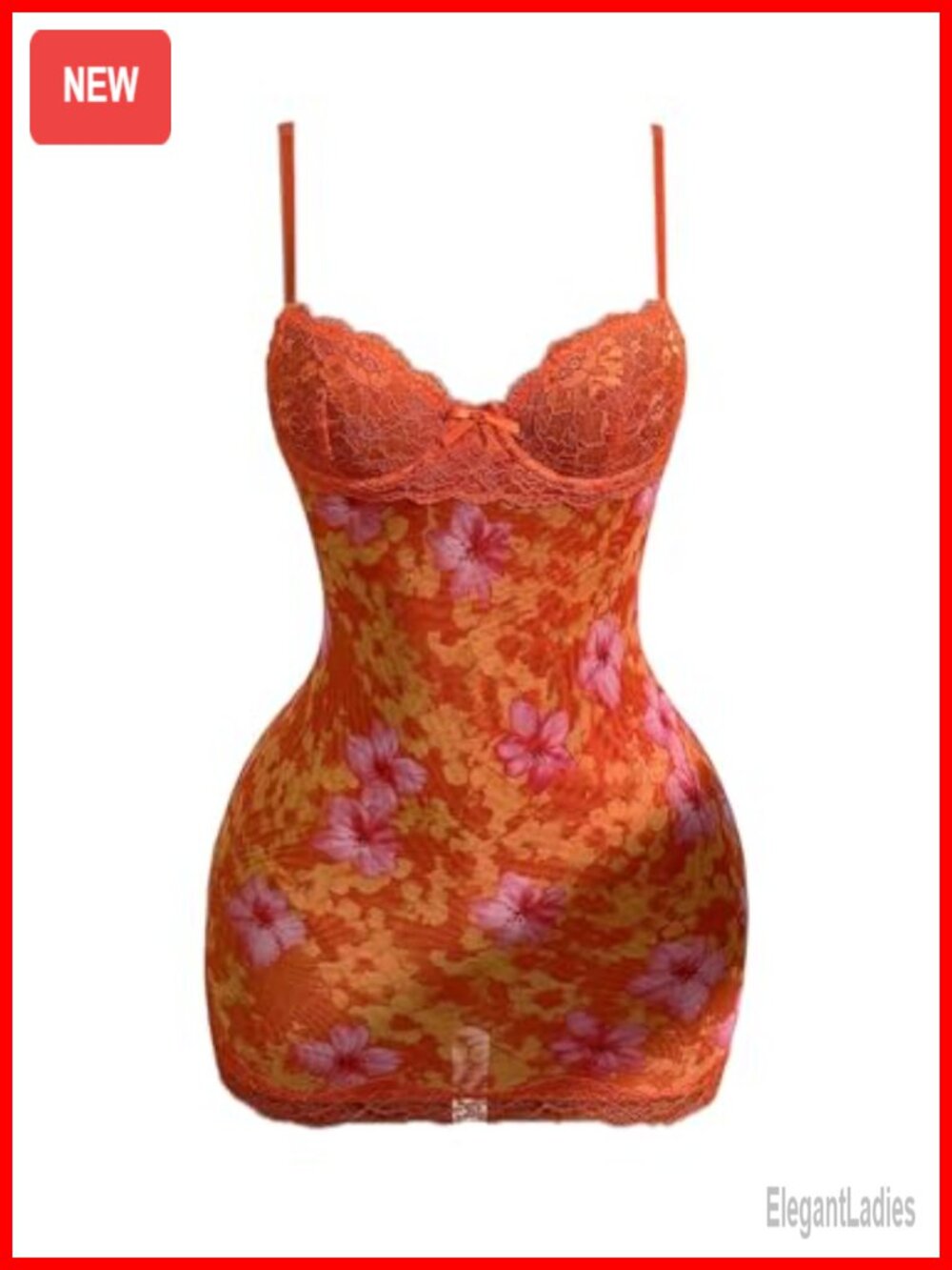 Women's Floral Lace Bodycon Mini Dress Sleeveless Spaghetti Strap Club Party